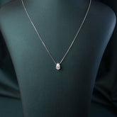 Classic Pear Solitaire Pendant