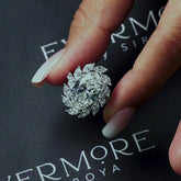 Elan Oval Halo Cluster Ring