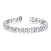 Marquise Angular Tennis Bracelet