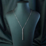 Tatiana Pear Lariat Pendant