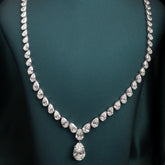 Beatrix Pear Tennis Necklace