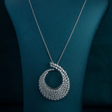 Infinity Spiral Diamond Pendant