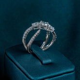 Leonie Oval Trinity Ring