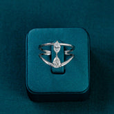 Helena Pear Toi et Moi Cage Ring