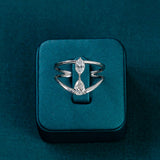 Helena Pear Toi et Moi Cage Ring