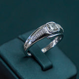 Lucien Cushion Mens Ring