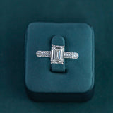 The Crown Emerald Pave Ring