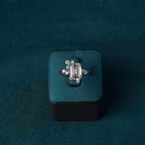Bernadette Emerald Trilogy Ring