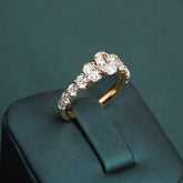 Renee Oval Three-Stone Ring