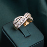 Joelle Pave Crossover Ring