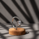 Stria Axis Pear Ring