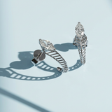 Stria Flow Marquise Hoops