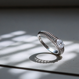 Stria Flow Oval Ring