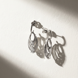 Stria Orbit Pear Danglers