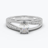 Duet Oval Split Pave Ring