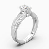 Duet Oval Split Pave Ring
