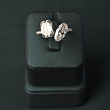 The Twin Leaves Ring