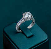 The Bridge Peak Round Brilliant Ring