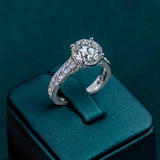 The Bridge Peak Round Brilliant Ring