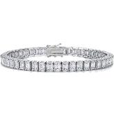 Classic Vertical Emerald Cut Tennis Bracelet