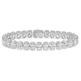 Vertical Oval Tennis Bracelet