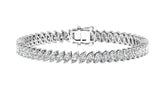 Marquise Angular Tennis Bracelet