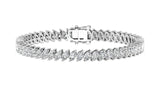 Marquise Angular Tennis Bracelet
