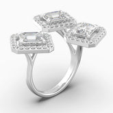 The Emory Emerald Cut Halo Ring