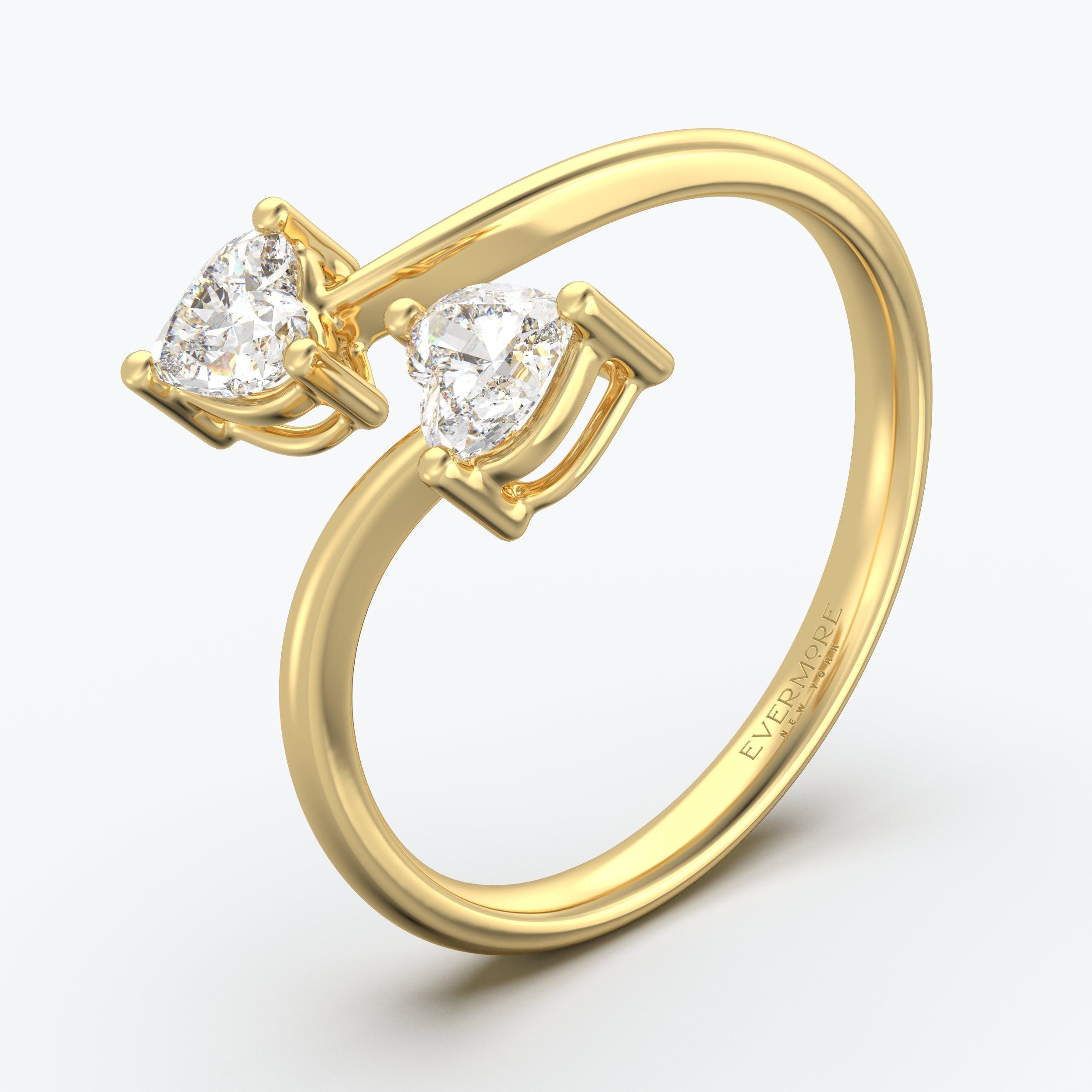 The Emote Heart Cut - Yellow Gold / 0.5 ct - Evermore Diamonds