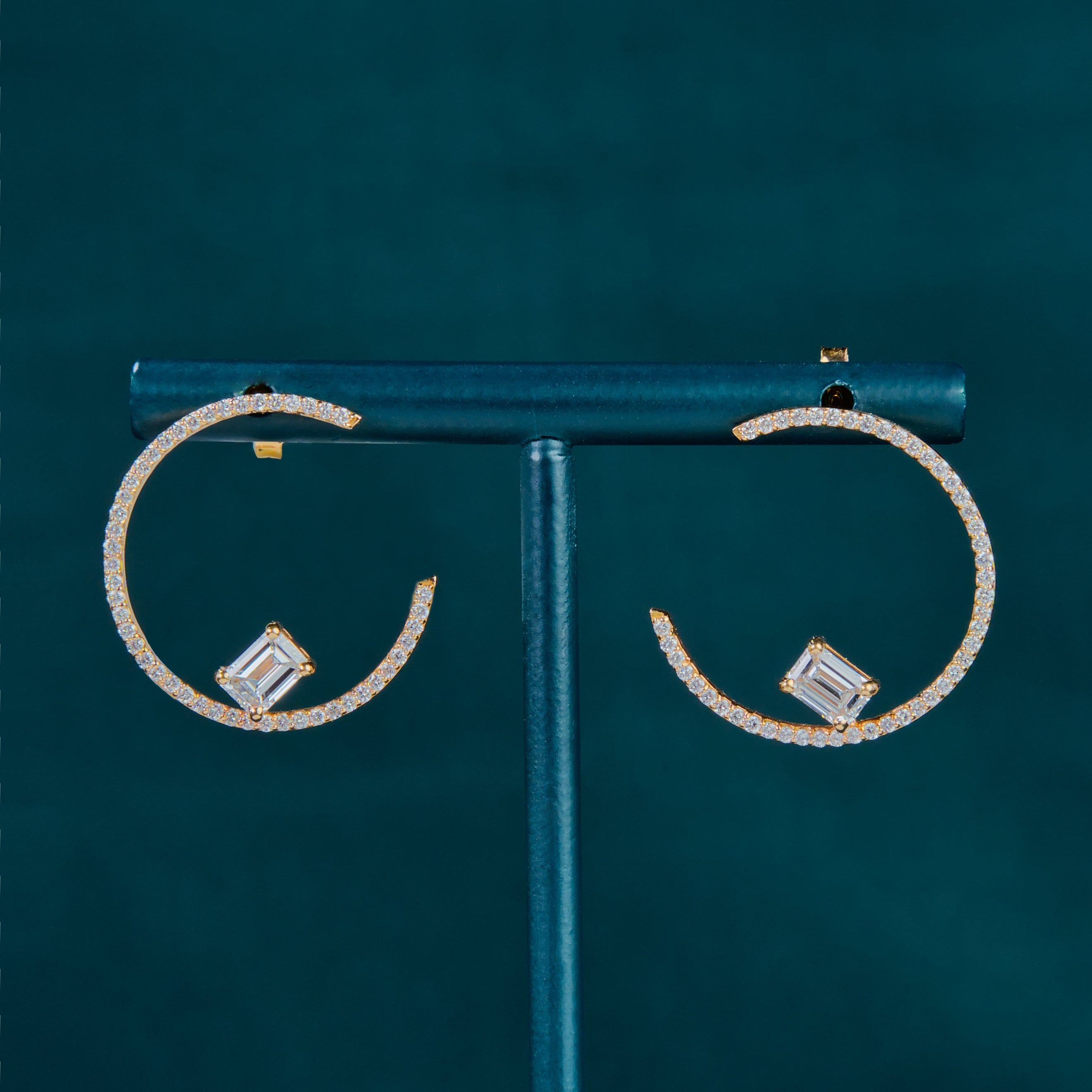 Romilly Emerald Hoops