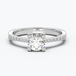 The Graduate Round Brilliant - White Gold / 0.5 ct - Evermore Diamonds