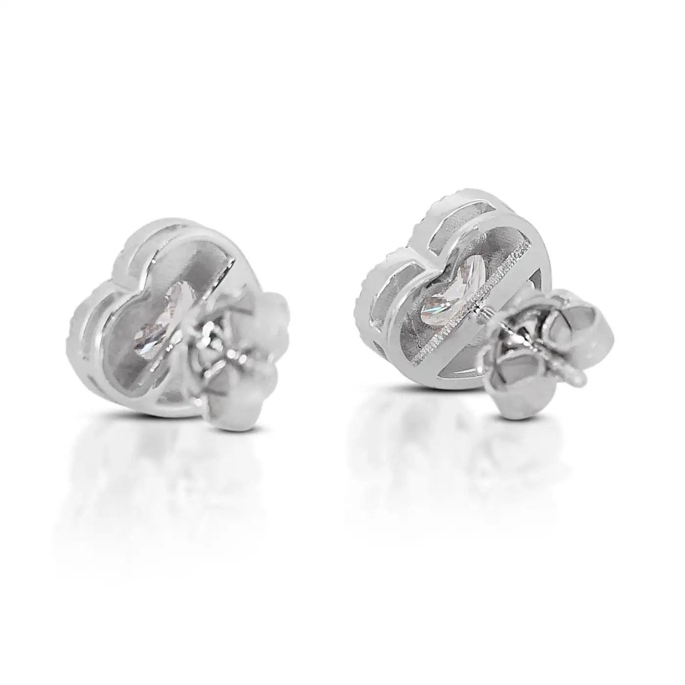 Royal Heart Halo Studs