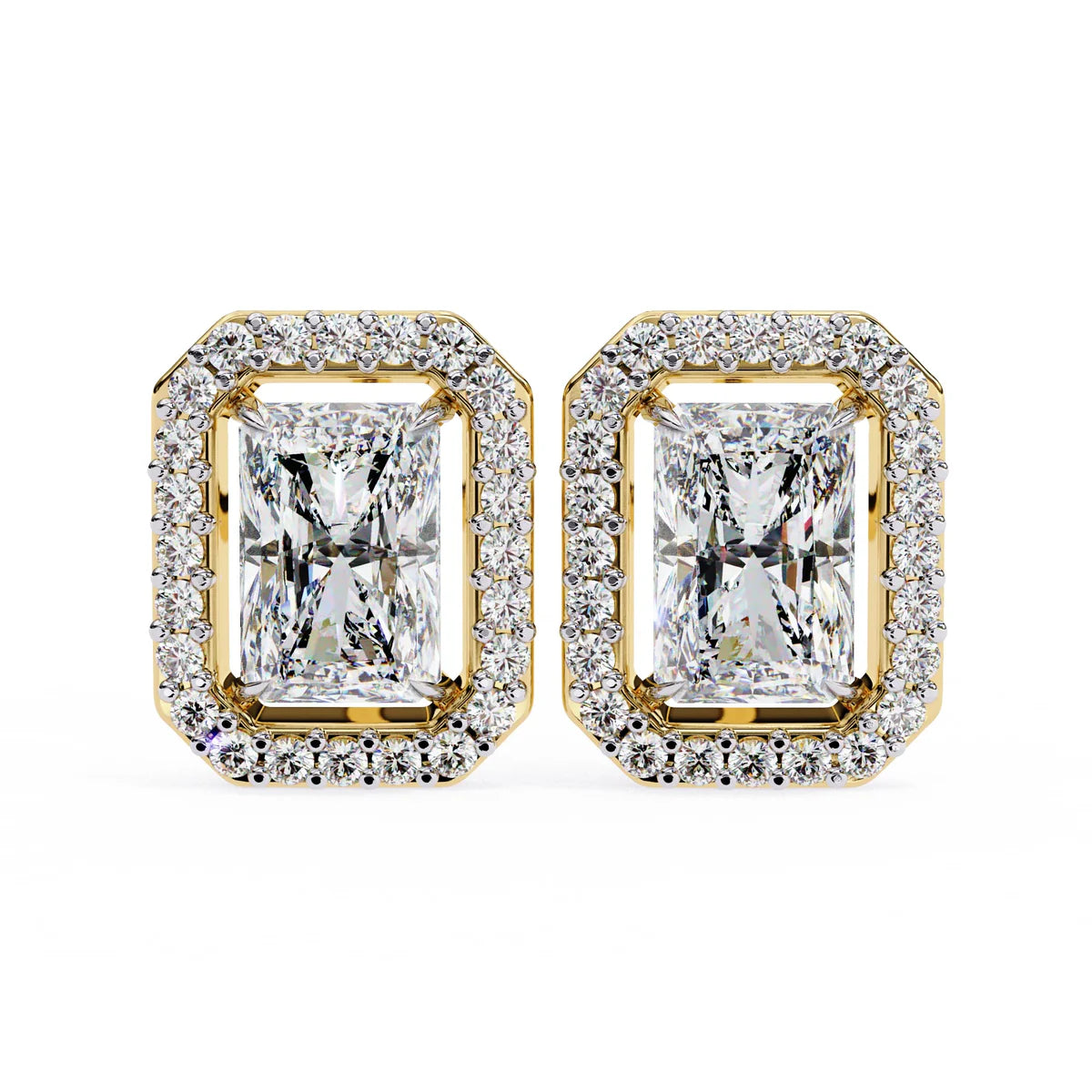 Royal Radiant Halo Studs