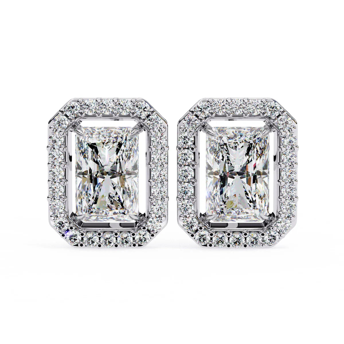 Royal Radiant Halo Studs