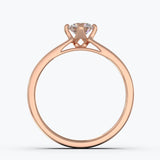 The Glaze Round Brilliant - Rose Gold / 0.5 ct - Evermore Diamonds