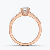 The Graduate Round Brilliant - Rose Gold / 0.5 ct - Evermore Diamonds