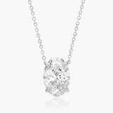Classic Oval Solitaire Pendant