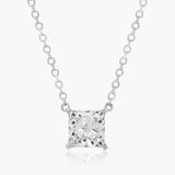Classic Princess Solitaire Pendant