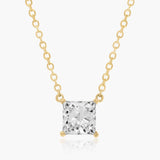 Classic Princess Solitaire Pendant