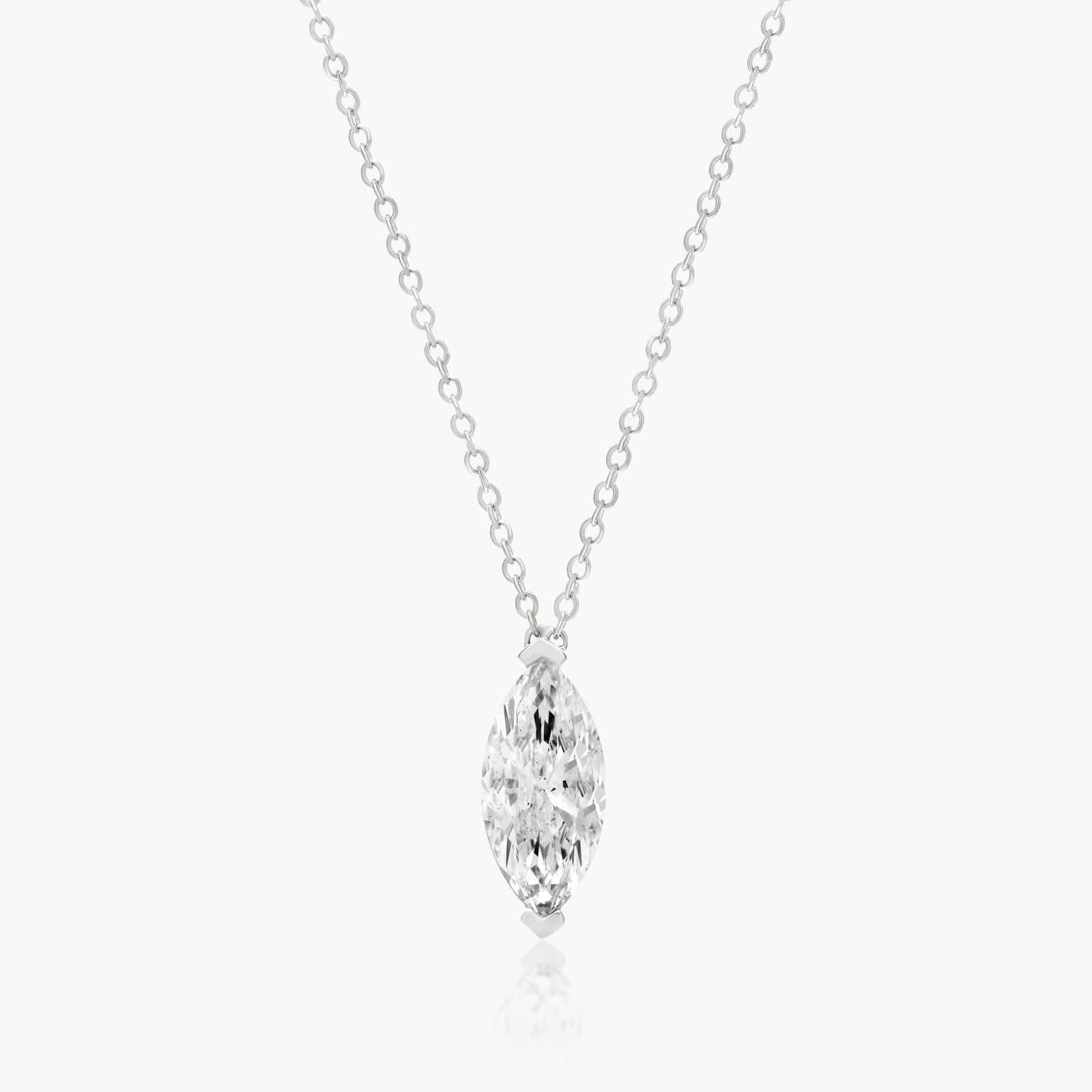 Classic Marquise Solitaire Pendant