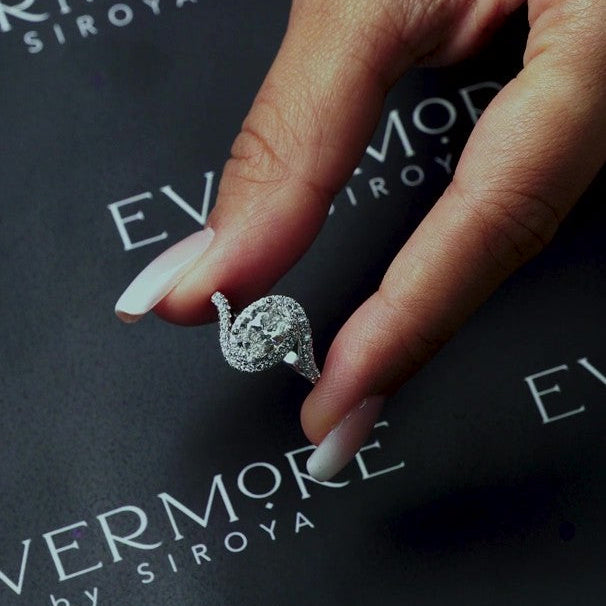 Ameera Oval Twist Halo