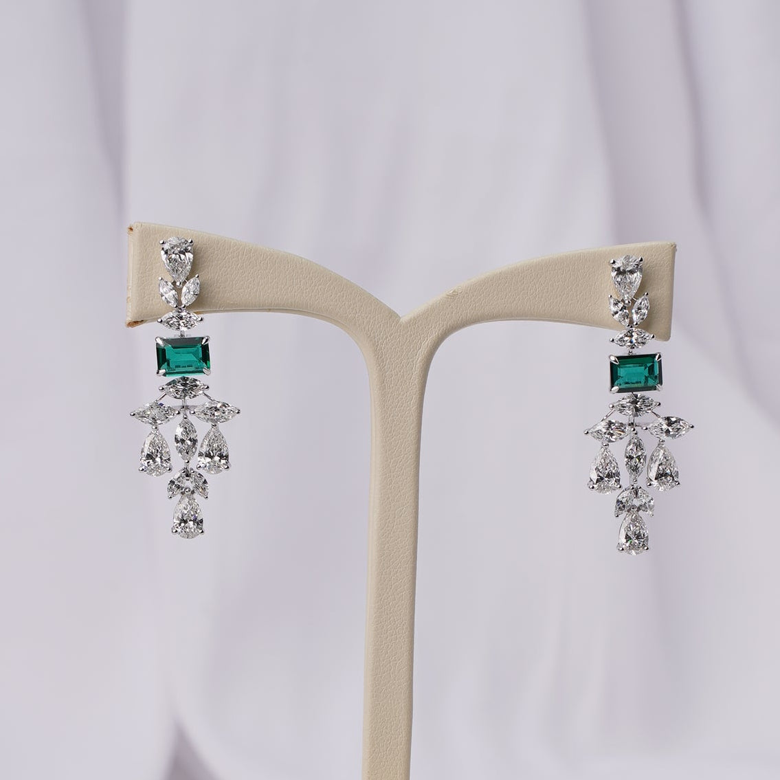 Celestine Emerald Earrings