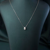 Classic Pear Solitaire Pendant