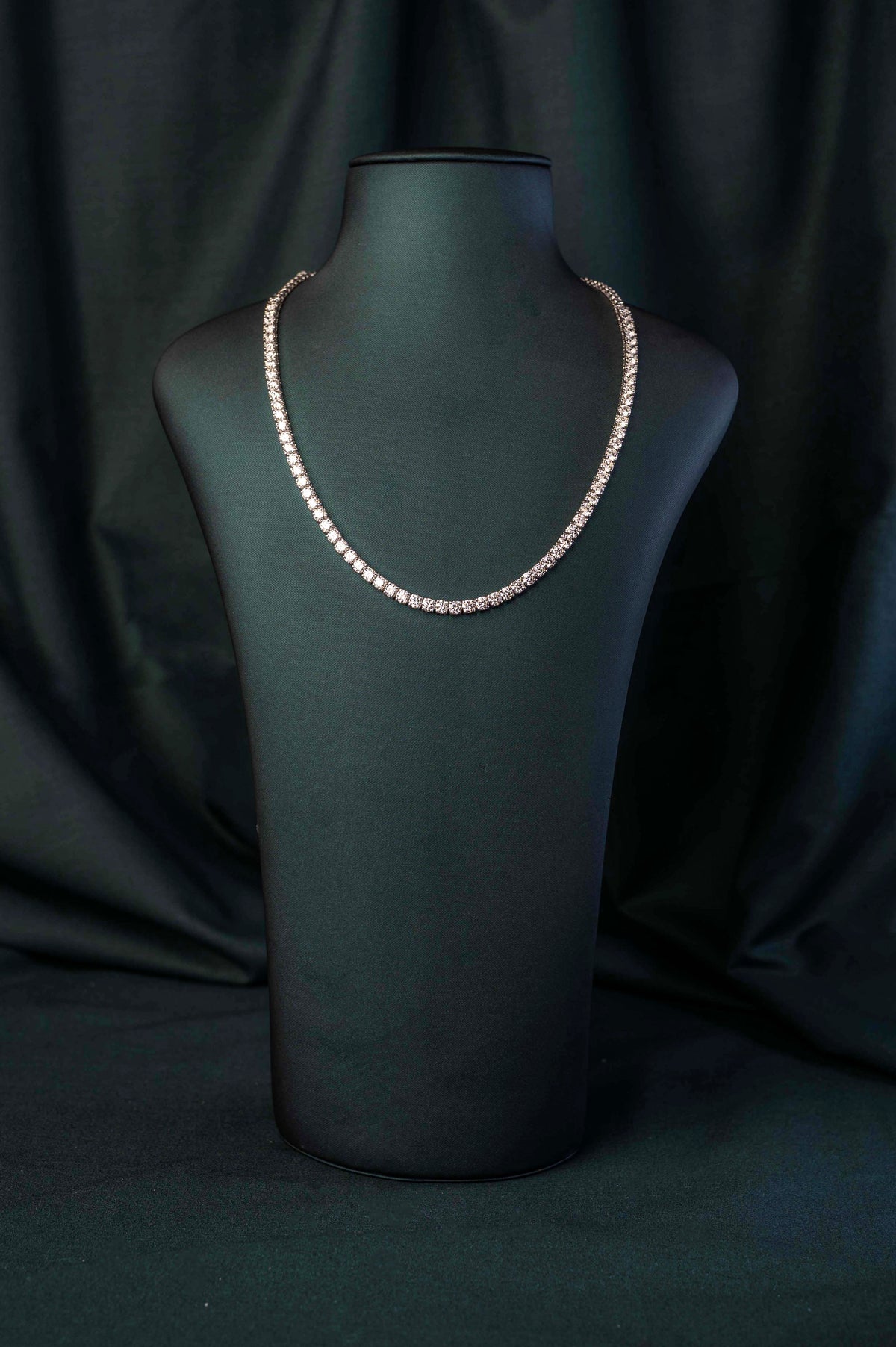 Classic Round Tennis Necklace (60% diamond coverage)