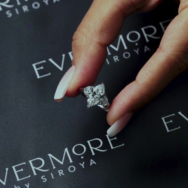 Classic Marquise Heart Trilogy Ring