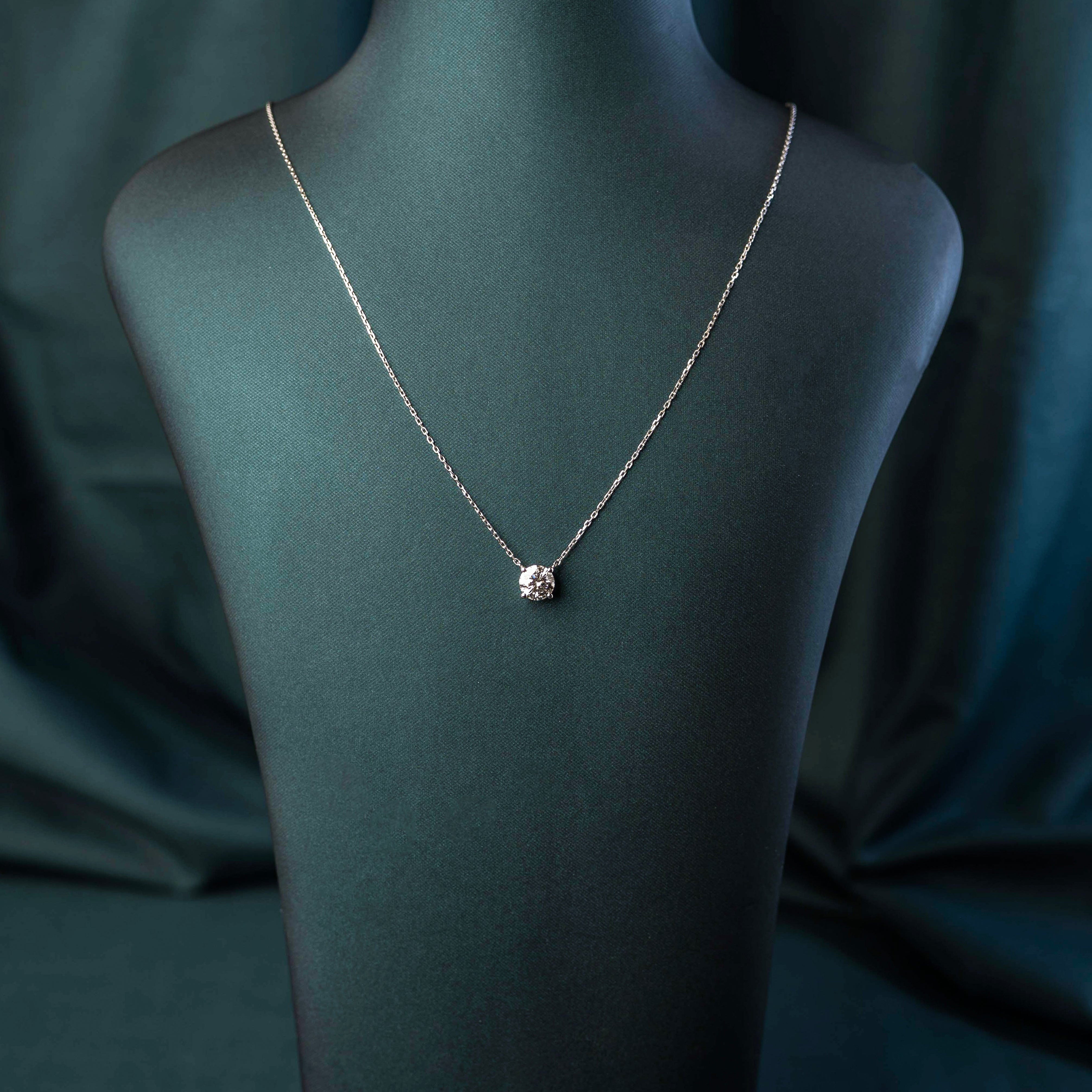 Classic Round Brilliant Solitaire Pendant