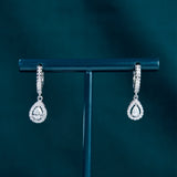 Juliette Pear Halo Hoops