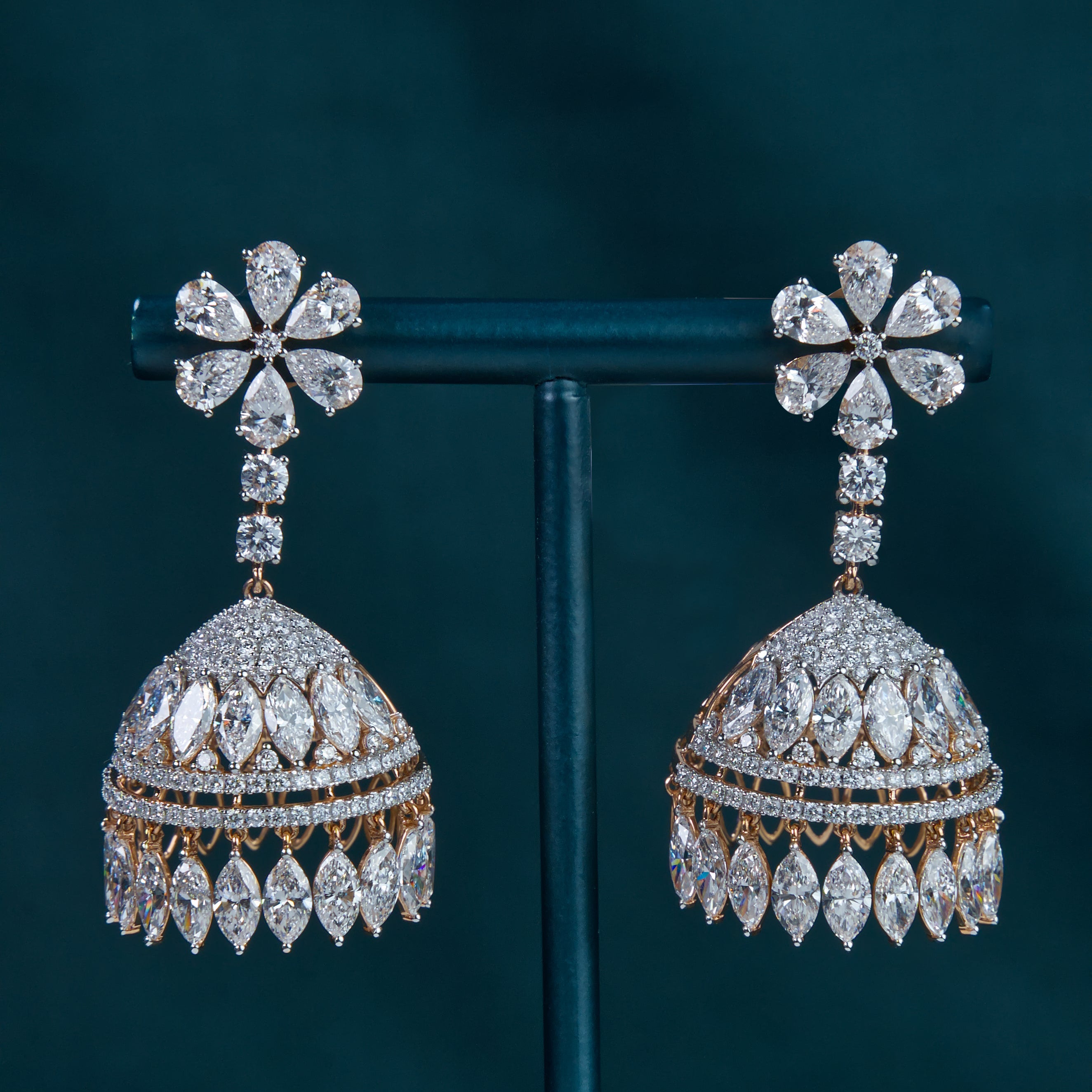 Marisol Floral Jhumkas