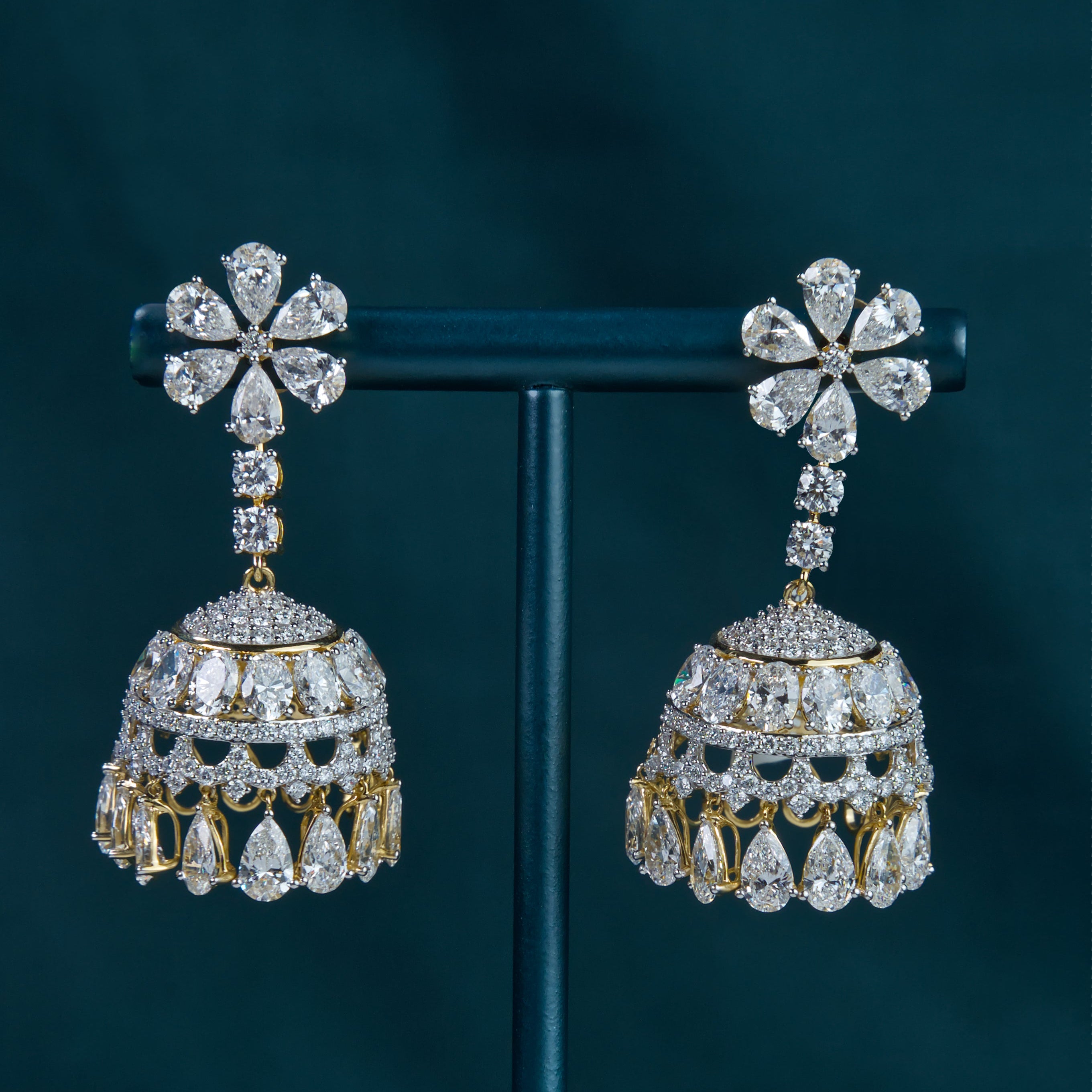 Liana Floral Jhumkas