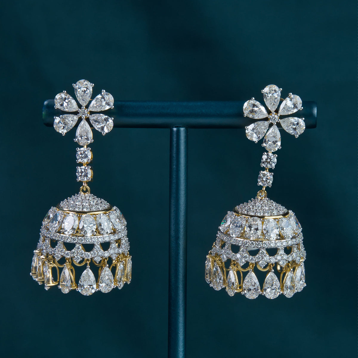 Liana Floral Jhumkas